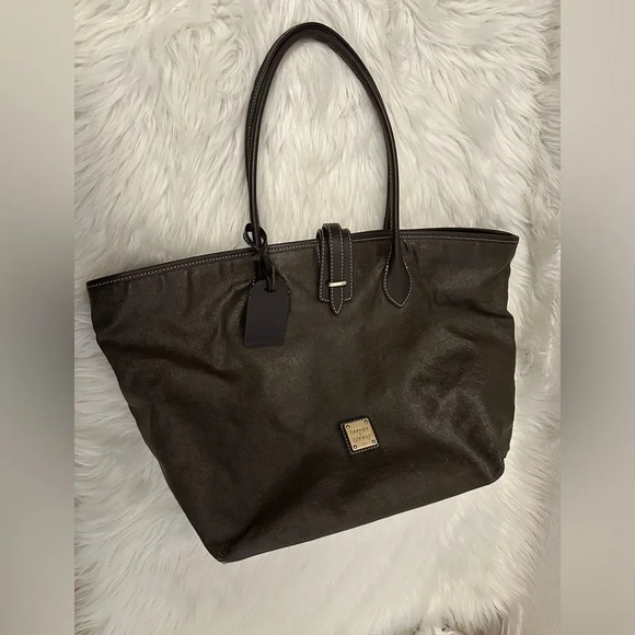 VINTAGE Dooney And Bourke brown Medium Tote. - Picture 3 of 7